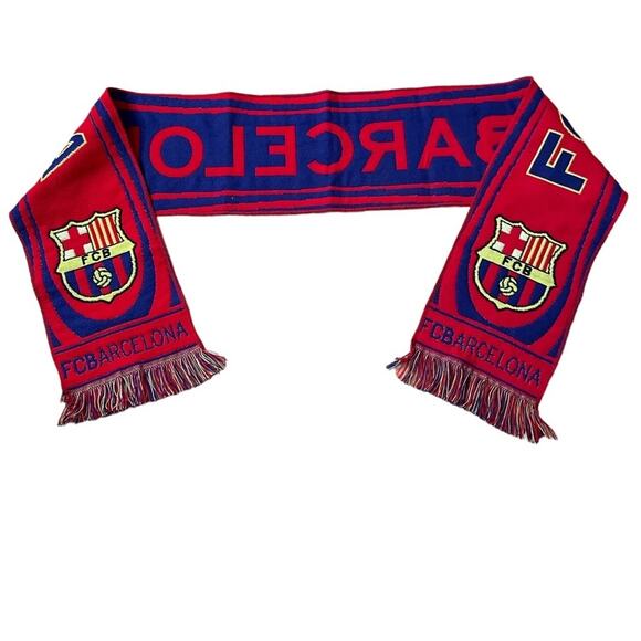 FC BARCELONA RALLY REVERSIBLE FAN SCARF - Picture 1 of 6